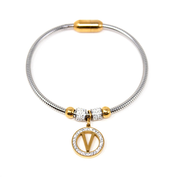 Silver Peace Magnetic Bracelet - Large