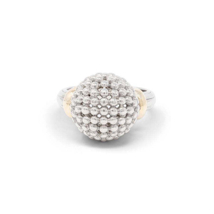 2Tone Fireball Ring - Mimmic Fashion Jewelry