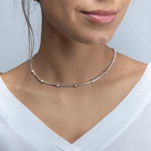 Clear Crystal Backdrop Lariat Necklace - Mimmic Fashion Jewelry