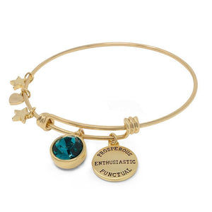 Handmade 20KT GoldPl Crystal Birthstone Br DEC - Mimmic Fashion Jewelry