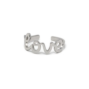Love Ring Rhodium Plated - Mimmic Fashion Jewelry