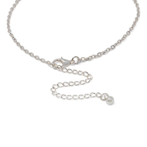 Monogram initial Necklace R SilverTone - Mimmic Fashion Jewelry