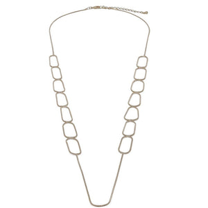 Snake Chain Loop Necklace Gold Tone - Mimmic Fashion Jewelry