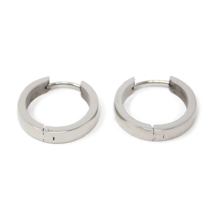 Stainless Steel 4mm Huggie Earrings High Polished - Mimmic Fashion Jewelry