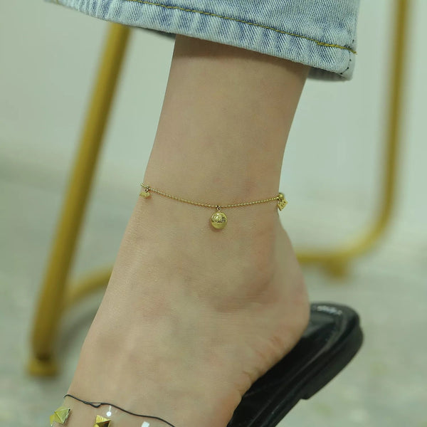 Gold Anklet for Woman , Gold Chain Anklet for Woman, Stainless