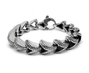 Stainless Steel Mens Snake Bracelet 8.5"