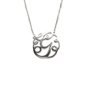 Stainless Steel Necklace Initial - G - Mimmic Fashion Jewelry