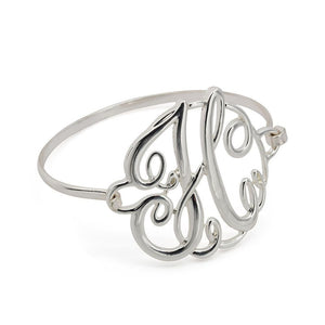 Wire Bracelet Initital H - Mimmic Fashion Jewelry