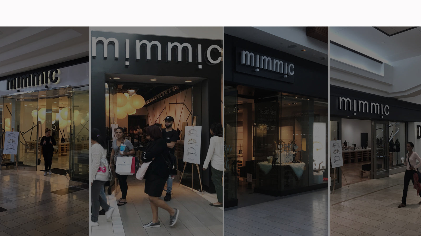 Compilation of four of the Mimmic Storefronts
