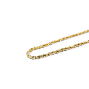 20 Inch Stainless Steel PVD Gold French Rope Chain - Mimmic Fashion Jewelry