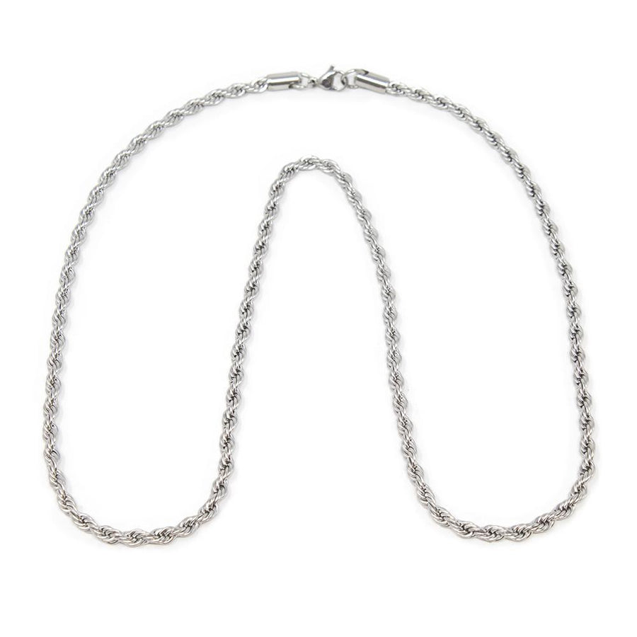 24 Inch Stainless Steel French Rope Chain - Mimmic Fashion Jewelry