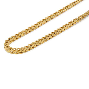 24 Inch Stainless Steel Gold Plated Franco Chain - Mimmic Fashion Jewelry