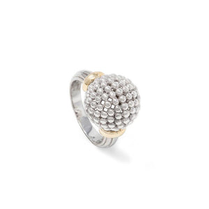 2Tone Fireball Ring - Mimmic Fashion Jewelry