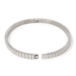 4mm STRIPED Stainless Steel Bangle - Mimmic Fashion Jewelry