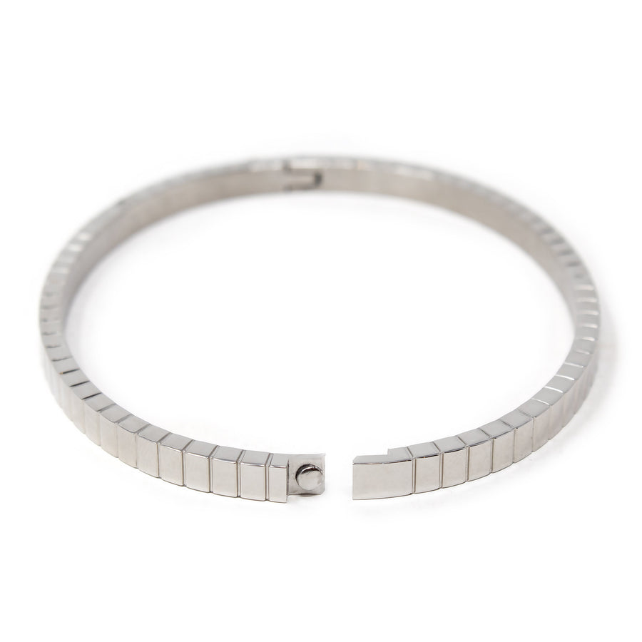 4mm STRIPED Stainless Steel Bangle - Mimmic Fashion Jewelry