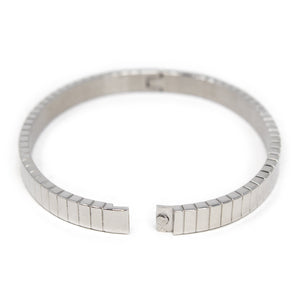 6mm STRIPED Stainless Steel Bangle - Mimmic Fashion Jewelry