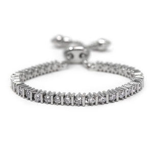 Adjustable Tennis Bracelet - Mimmic Fashion Jewelry