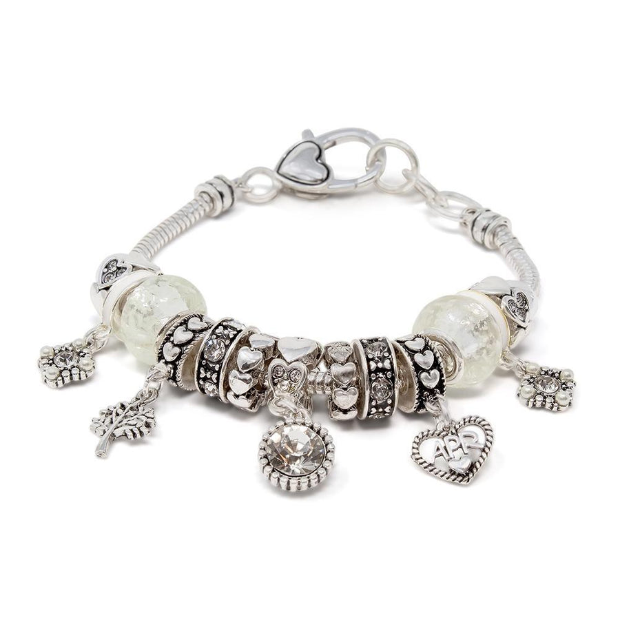 BirthStone Charm Bracelet April - Mimmic Fashion Jewelry