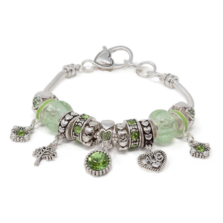 BirthStone Charm Bracelet August - Mimmic Fashion Jewelry