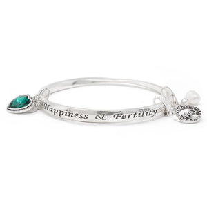 Birthstone Bangle May - Mimmic Fashion Jewelry