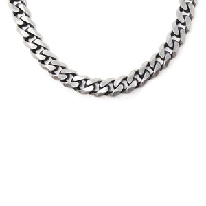Black Oxide Stainless Steel Curb Chain Necklace - Mimmic Fashion Jewelry