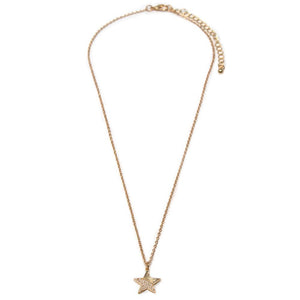 CZ Star Necklace Gold Plated - Mimmic Fashion Jewelry