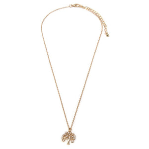 CZ Tree of Life Necklace Gold Plated - Mimmic Fashion Jewelry