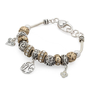 Charm Bracelet Initial A - Mimmic Fashion Jewelry