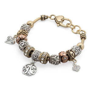 Charm Bracelet Initial A - Mimmic Fashion Jewelry