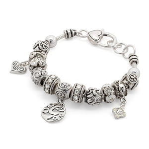 Charm Bracelet Initial G - Mimmic Fashion Jewelry