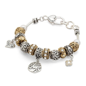 Charm Bracelet Initial G - Mimmic Fashion Jewelry