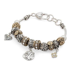 Charm Bracelet Initial H - Mimmic Fashion Jewelry