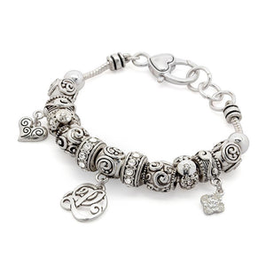 Charm Bracelet Initial L - Mimmic Fashion Jewelry
