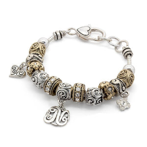 Charm Bracelet Initial N - Mimmic Fashion Jewelry