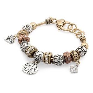 Charm Bracelet Initial R - Mimmic Fashion Jewelry