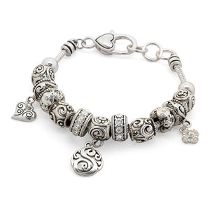 Charm Bracelet Initial S - Mimmic Fashion Jewelry