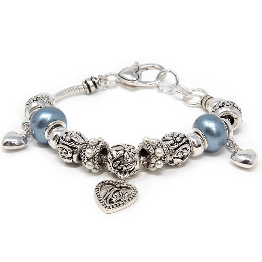 Charm Bracelet Mom Blue - Mimmic Fashion Jewelry