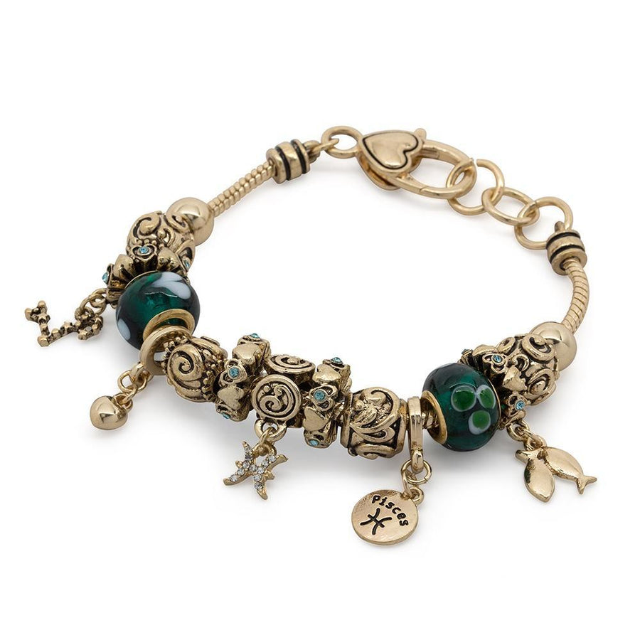 Charm Bracelet Zodiac 2 - Pisces - Mimmic Fashion Jewelry