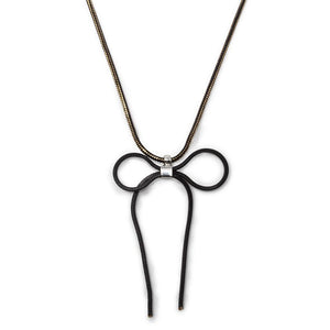 Choker Necklace Black Bow - Mimmic Fashion Jewelry