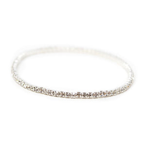 Clear CZ Stretch Bracelet Set of Five - Mimmic Fashion Jewelry