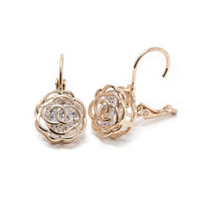 CZ in Rose Earrings Rose Gold Plated - Mimmic Fashion Jewelry