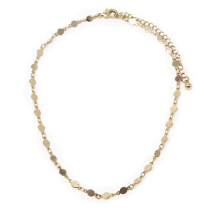 Delicate Choker Dot Link Gold Plated - Mimmic Fashion Jewelry