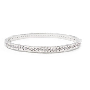 Eternity Crystal Bracelet Rhodium - Mimmic Fashion Jewelry