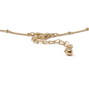 Freshwater Pearls Station Necklace Gold Pl - Mimmic Fashion Jewelry