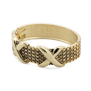Gold Plated 2X Bangle - Mimmic Fashion Jewelry