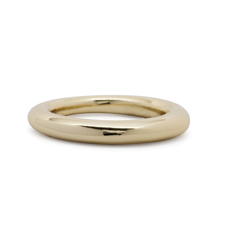 Gold Pl Plain Band Stackable Ring - Mimmic Fashion Jewelry