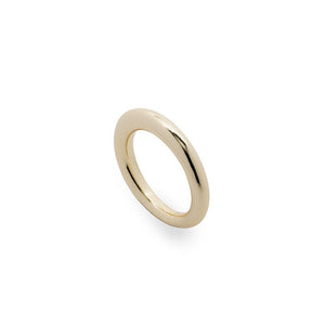 Gold Pl Plain Band Stackable Ring - Mimmic Fashion Jewelry