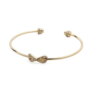 Infinity Bangle Gold CZ - Mimmic Fashion Jewelry