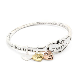 Inspirational Bangle Bracelet - Daughter - Mimmic Fashion Jewelry