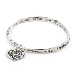 Inspirational Bangle Bracelet - Grandma - Mimmic Fashion Jewelry